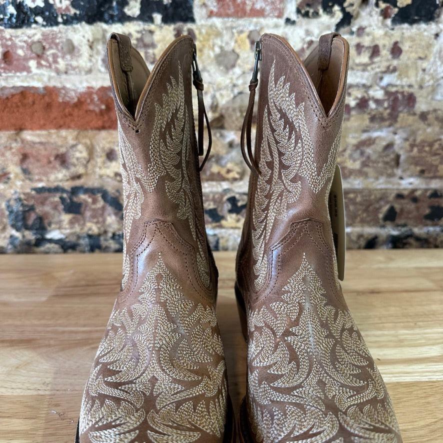 ARIAT Women's Cate Shades of Grain Leather Boot Size 8 B Brown EUC