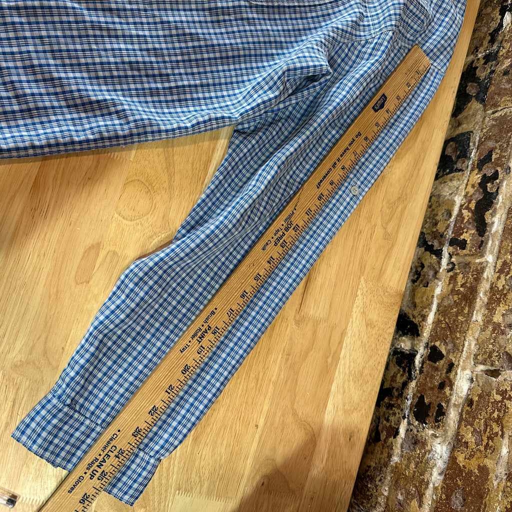 North Face Men's Large Blue Button Shirt