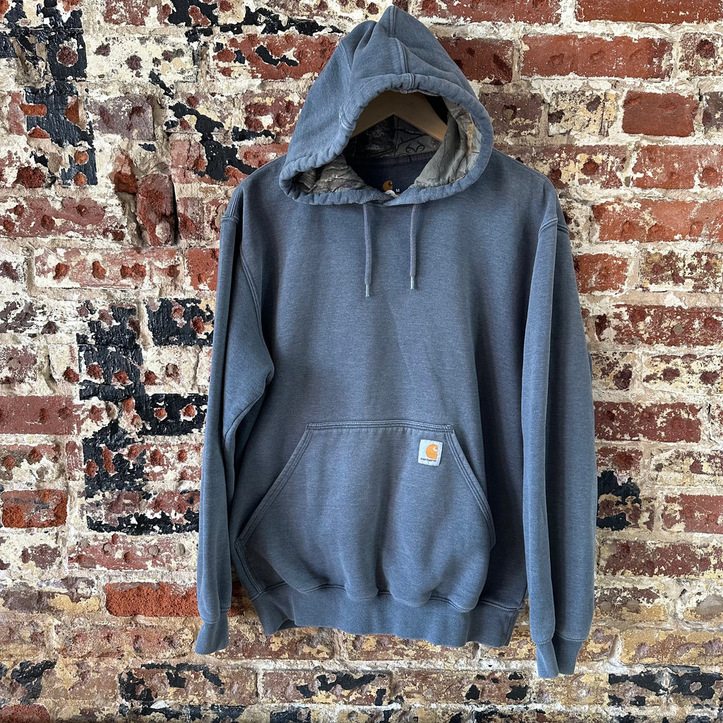 Carhartt Hoodie Sweatshirt Gray Mens Size Medium Original Fit Camo