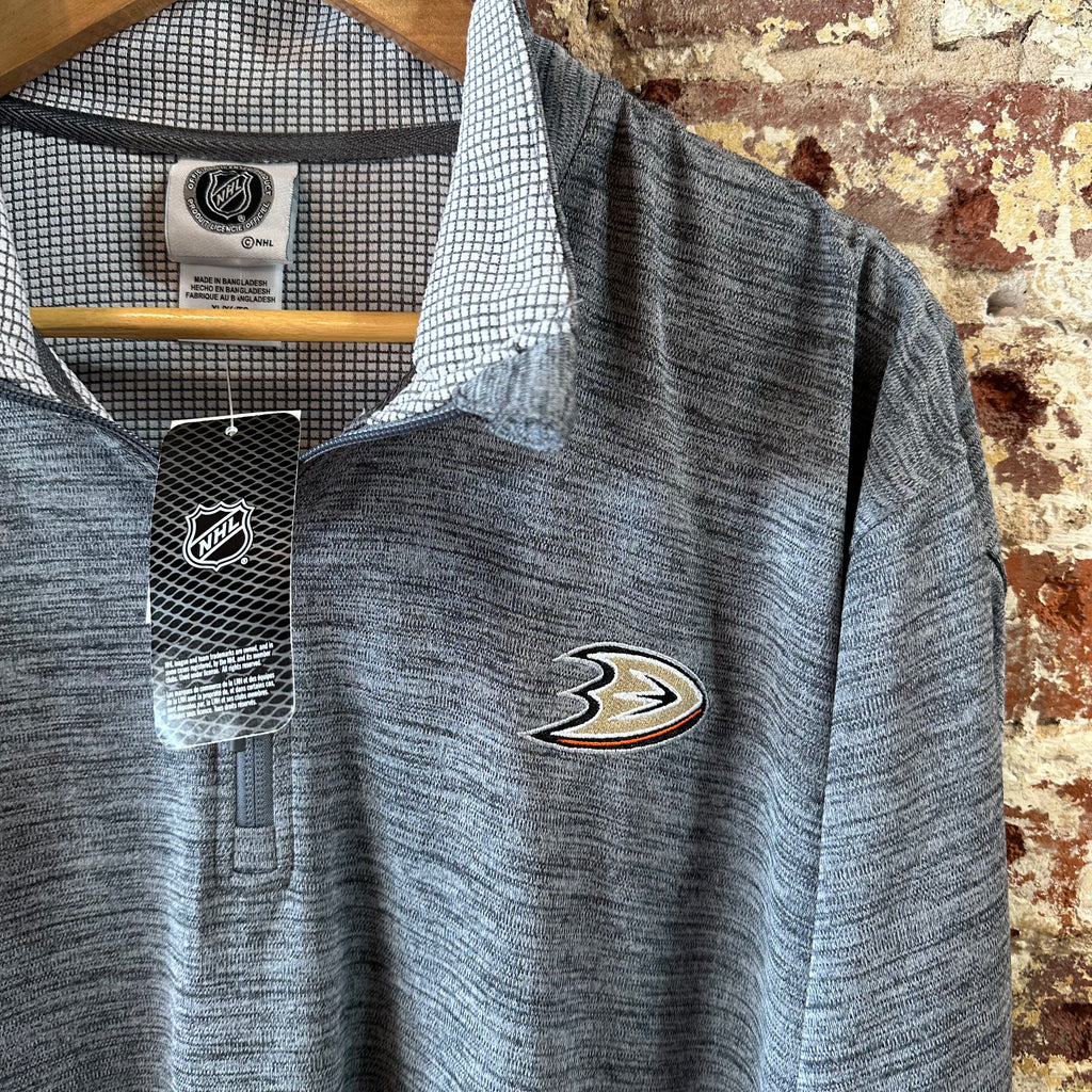 Ducks NHL Mens XL 1/4 Zip NEW