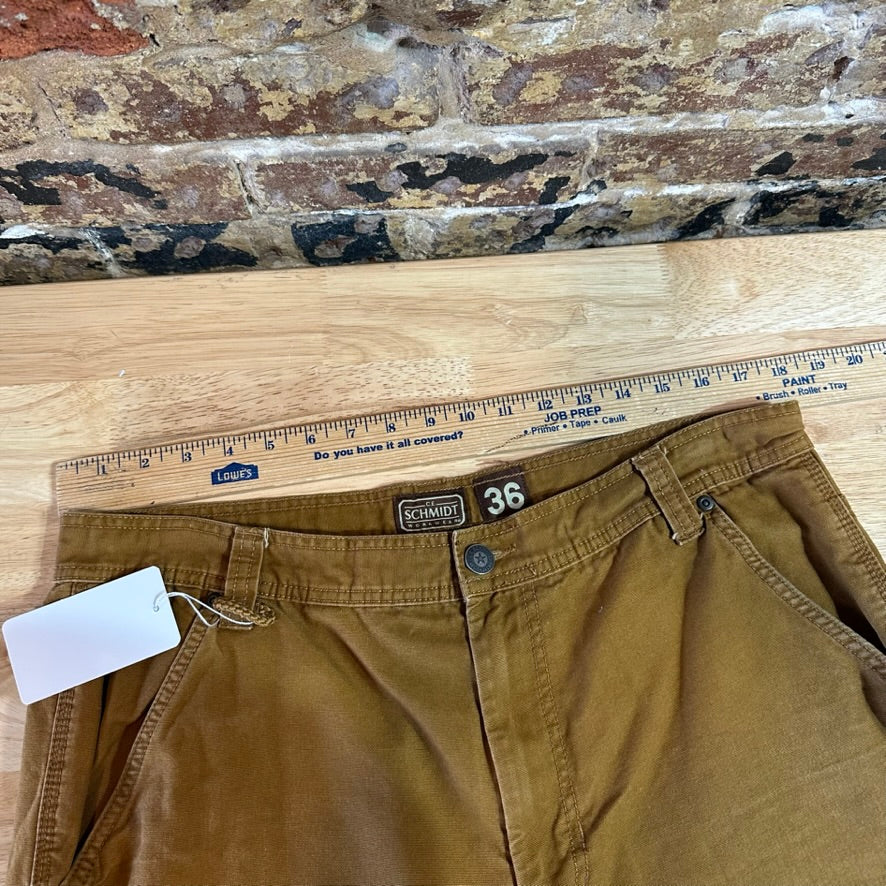 Schmidt Brown Cargo Shorts Mens 36