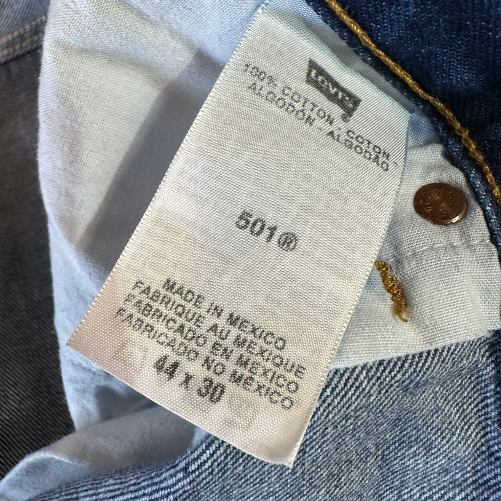 Levi's 501 Mens 44x30 Blue Jeans