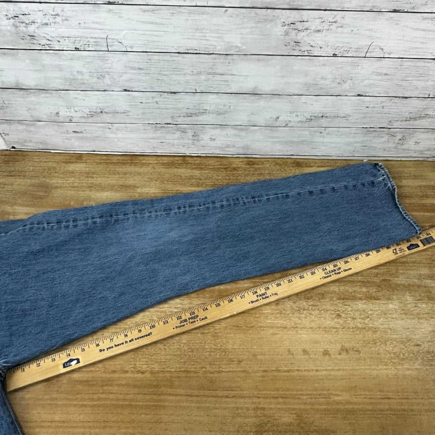 Levis 501 Jeans Mens 38x30 Straight Leg Button Fly Blue Denim