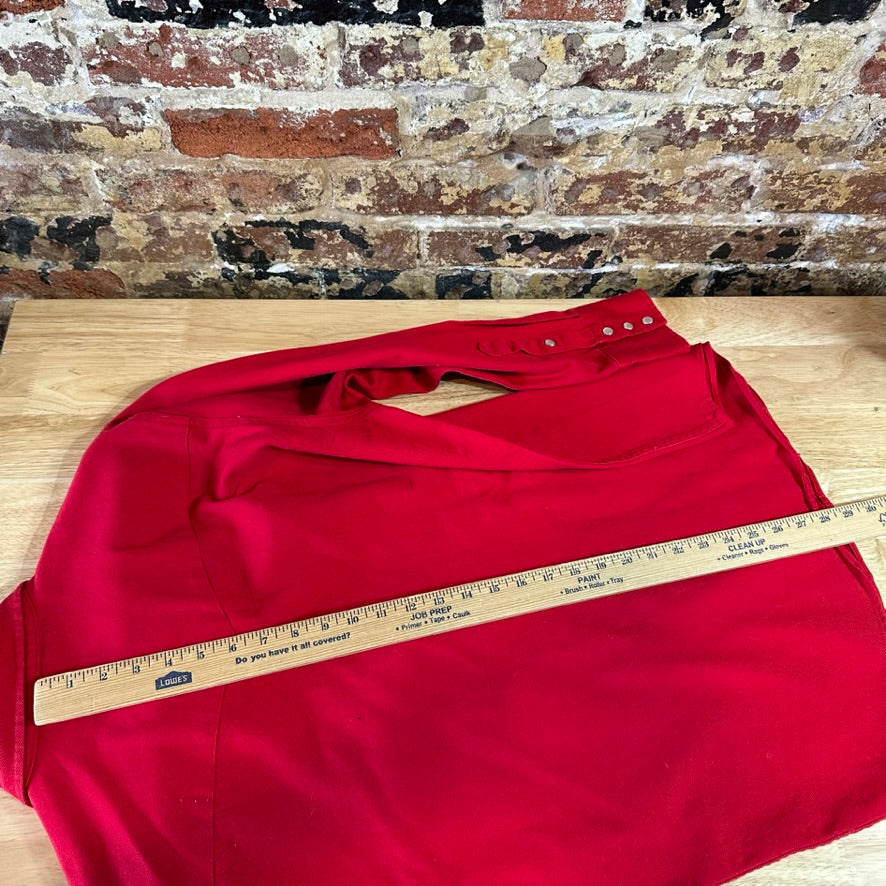 Marlboro Button Up Shirt Mens Small Western Long Sleeve Red