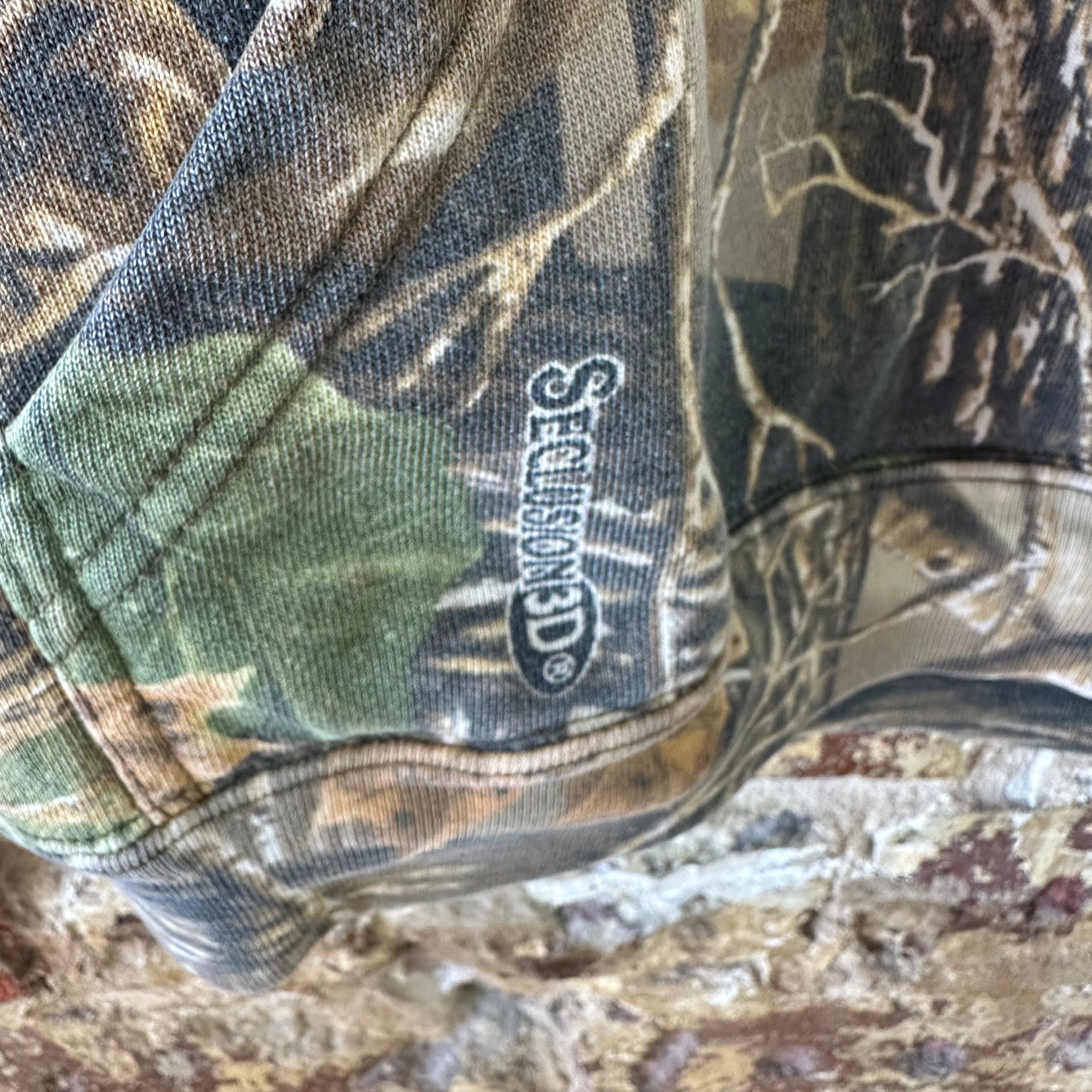 Cabelas Camo Hoodie Boys XL Seclusion 3D Hooded Sweatshirt Hunting