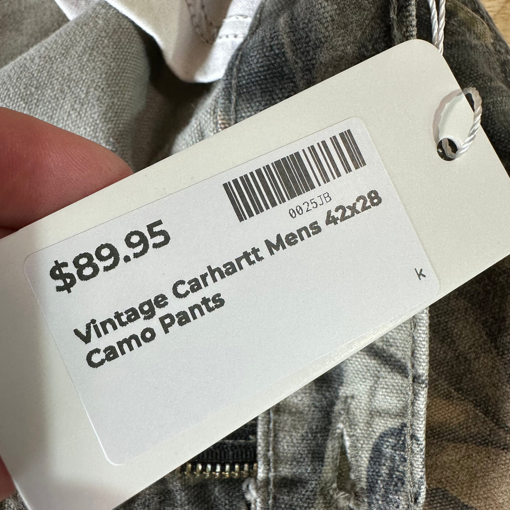 Carhartt Mens 42x28 Camo Pants