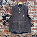 Carhartt Dark Brown Lined Men's Large Vest