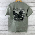 Palmetto Moon Shirt Size Medium Short Sleeve Crew Neck Dogs Graphic Hunting Lab