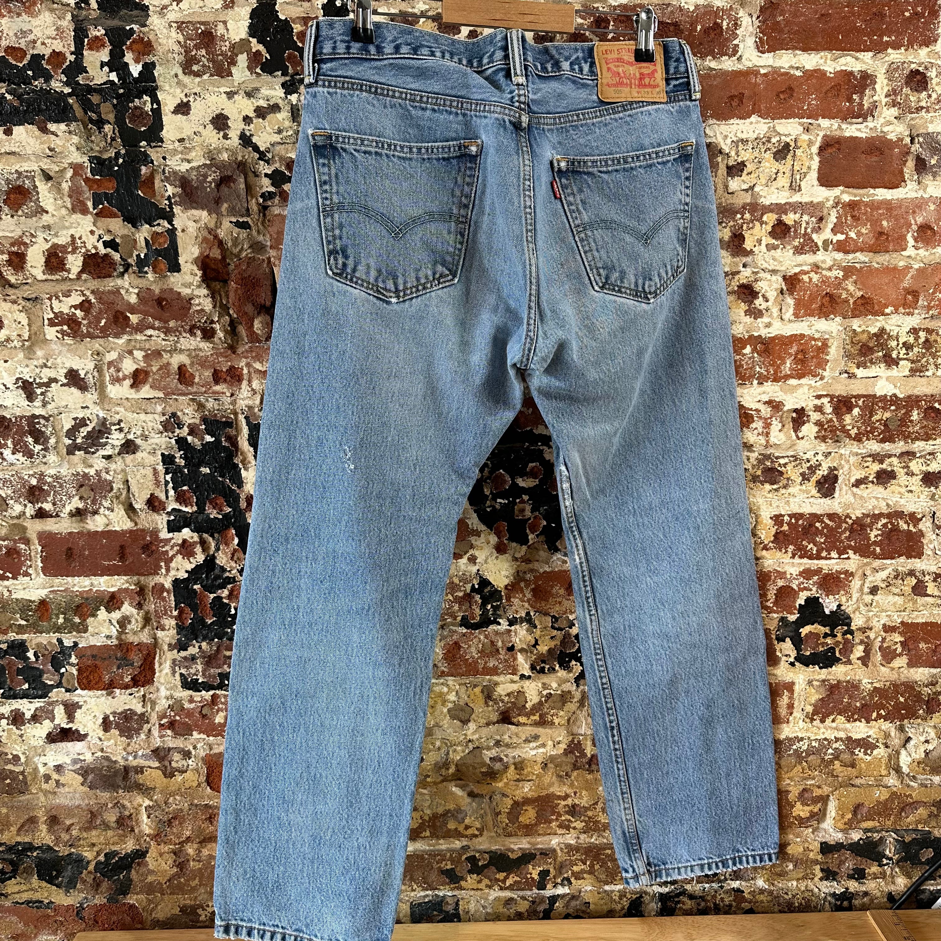 Levi's 505 Mens 33x30 Blue Jeans