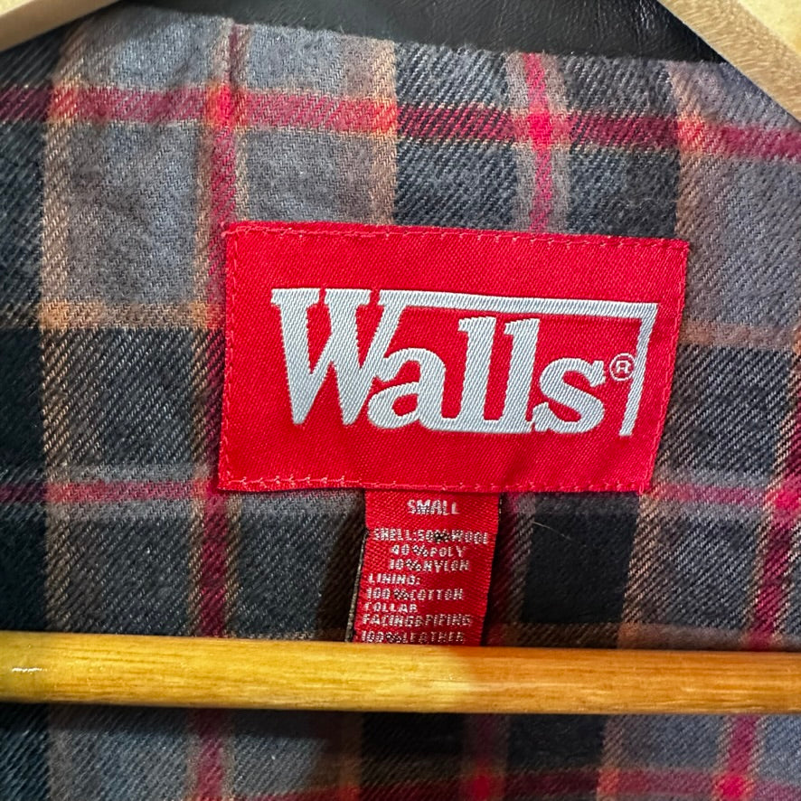 WALLS Western Snap Zip Closure Vest Mens Sz Small Fleece Cowboy