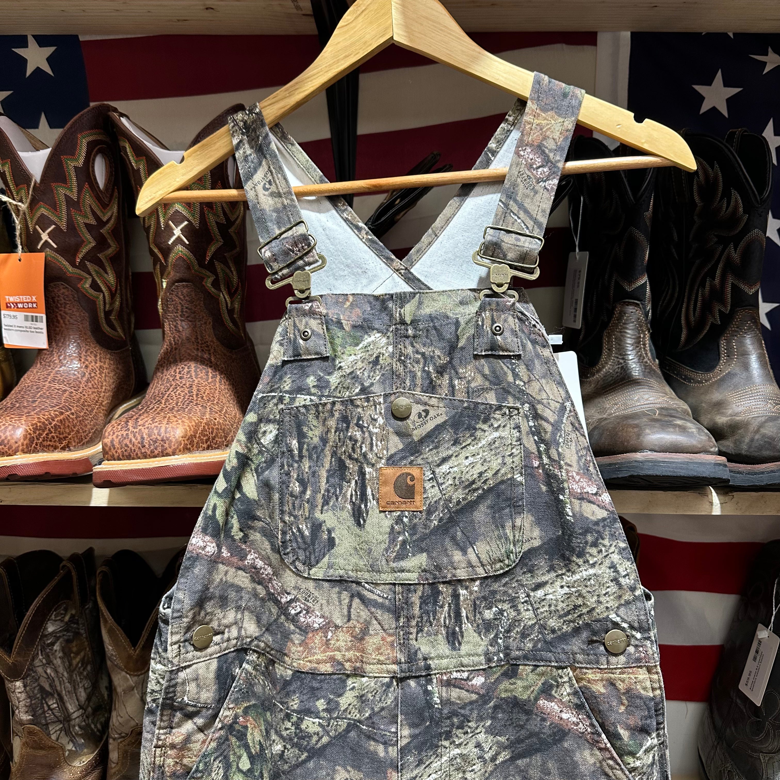 Carhartt Camo Insulated Bibs Boys 10