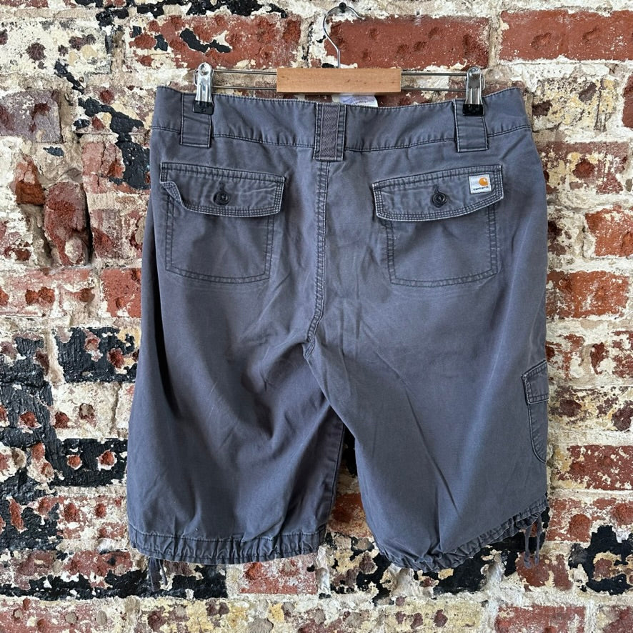 Carhartt Cargo Outdoor Canvas Shorts Womens Size 12 Gray 34x11"