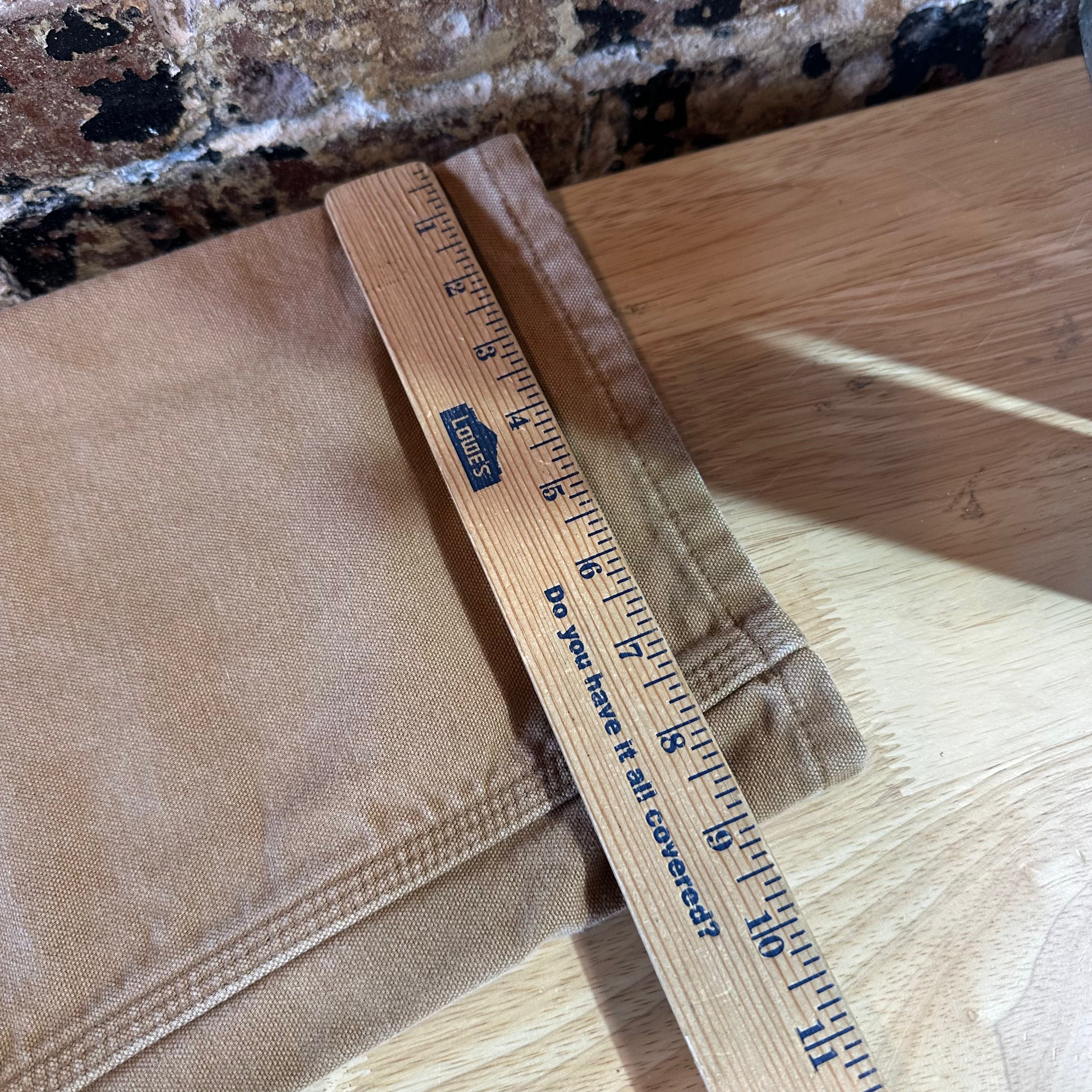 Carhartt Flannel Lined Brown Pants Mens 36x32