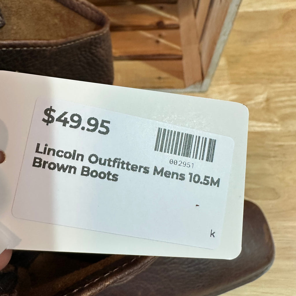 Lincoln Outfitters Mens 10.5 Brown Boots
