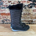 Salomon Hime High Women's Waterproof Quilted Winter Snow Boots Black 7 Lace Up