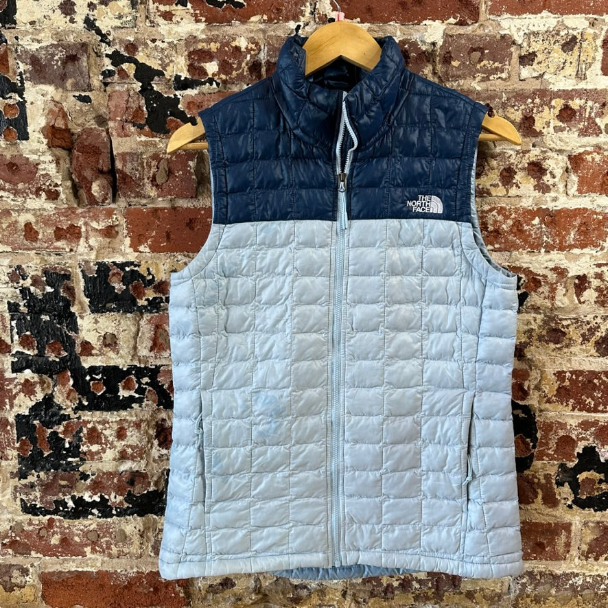 North Face Womens Small Thermoball Blue Vest