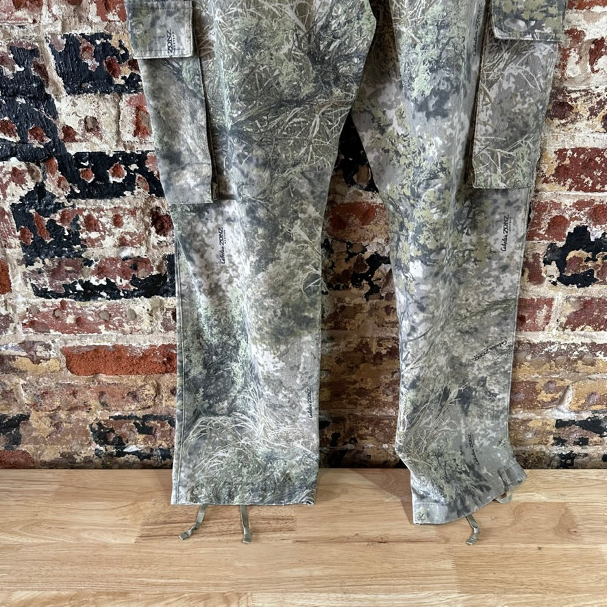 Cabela's Camo Cargo Pants Zonz Hunting Sz 36 Reg Adjustable Outdoor Gear