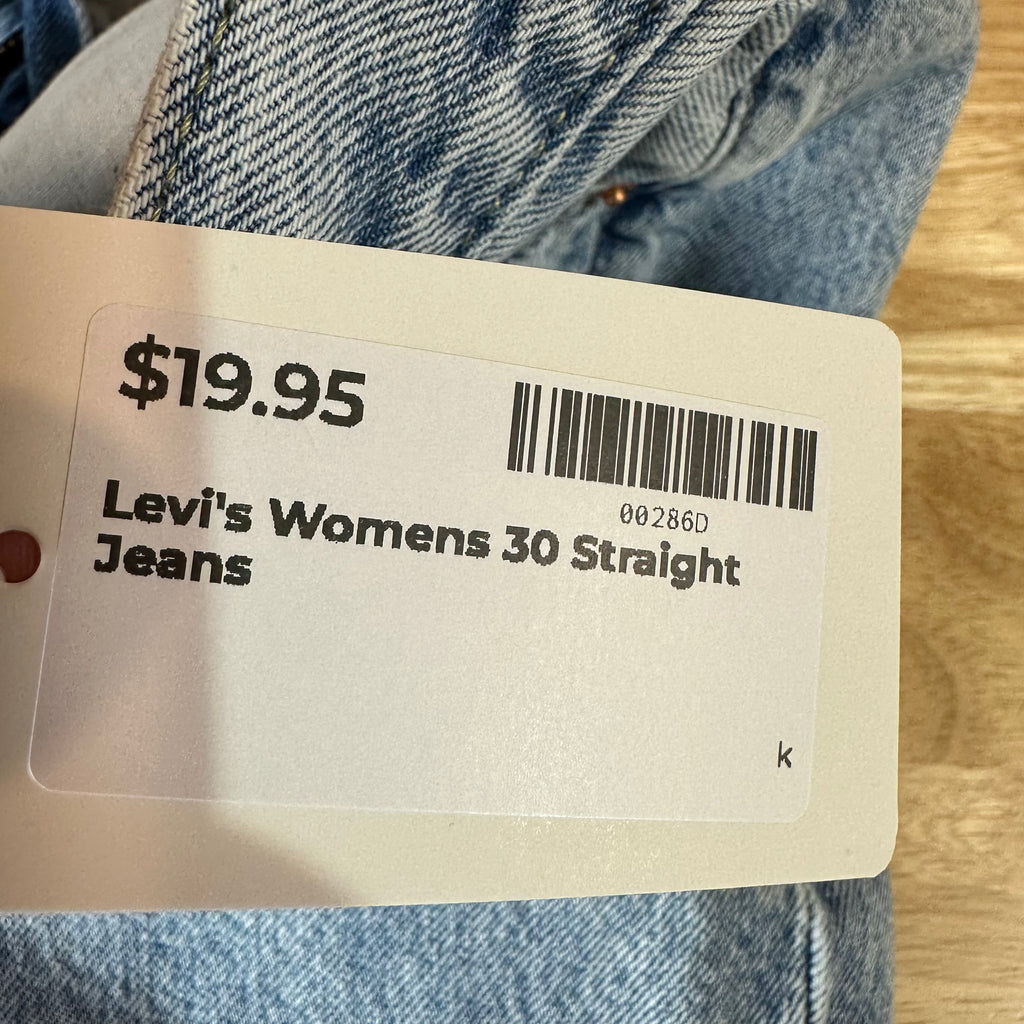 Levi's Womens 30 Low Pro Straight Jeans