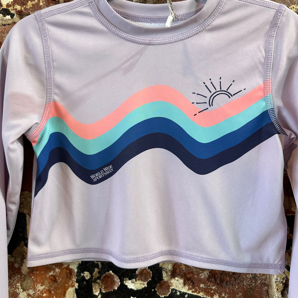 Wide World Sun Defender Long Sleeve T-Shirt Girls Size 4T purple NEW
