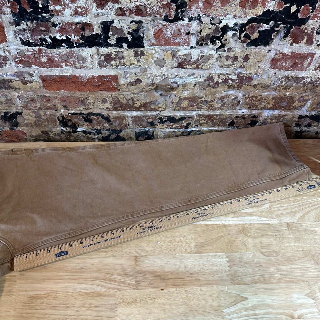 Carhartt Flannel Lined Brown Pants Mens 36x32