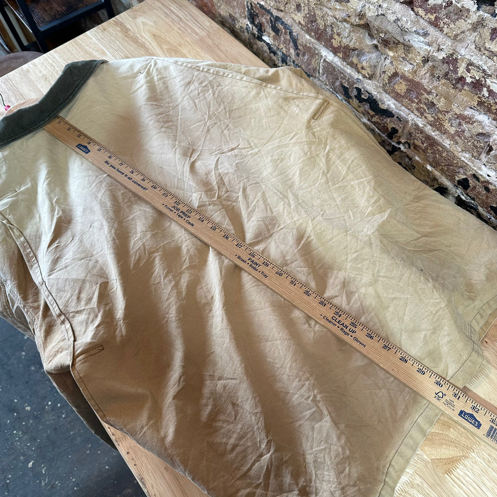 LL Bean Chore Jacket Mens XL Canvas Barn Coat Lined Corduroy Collar XL