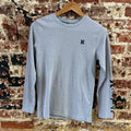 Hurley Boys Large Gray Thermal Long Sleeve T-Shirt