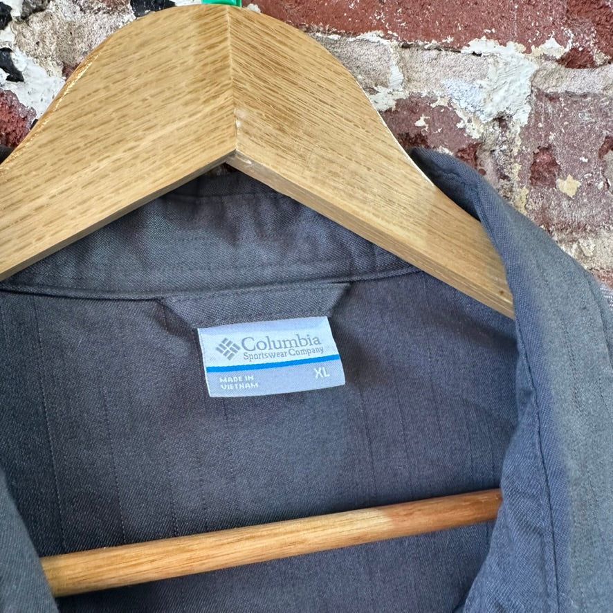 Columbia Kline Falls Shirt Mens XL Long Sleeve Outdoor Button Up Gray plaid