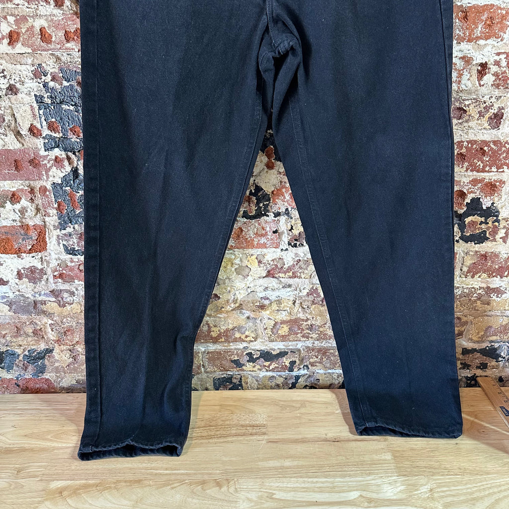 VTG Carhartt B17 Black Jeans Mens 35x32