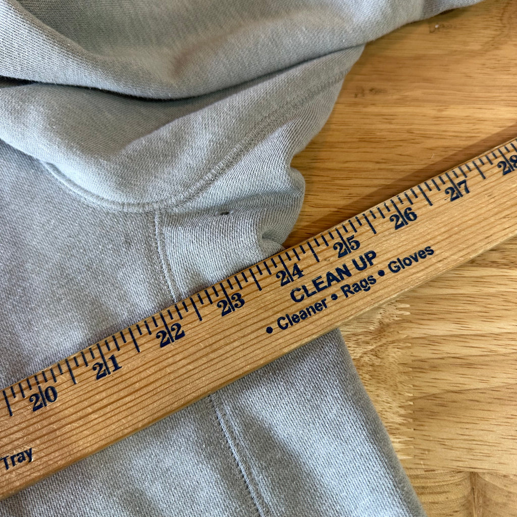 Carhartt Hoodie Sweatshirt Gray Mens Size Large Force Relaxed Fit Spellout