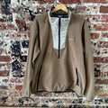 Columbia Jacket Mens Large Brown Tan Sequoia Grove 1/2 Zip Fleece Outdoor