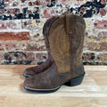 Durango Brown Distressed Leather Western Cowboy Square Toe Mens Boots 7.5M