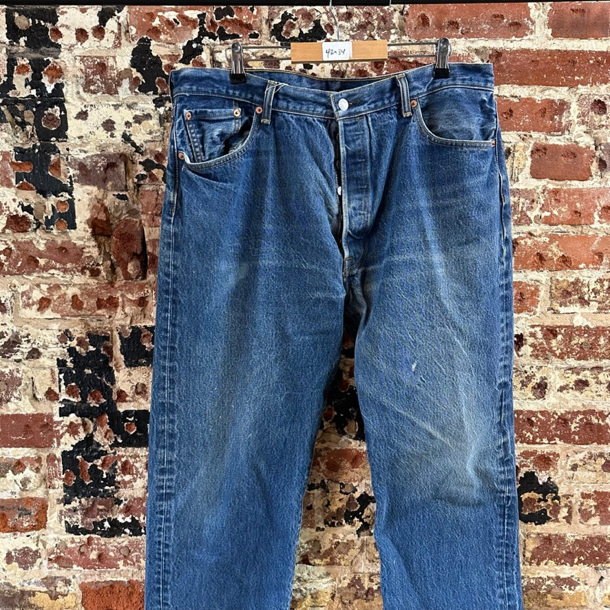 Levi's 501 Mens 42x34 Blue Jeans