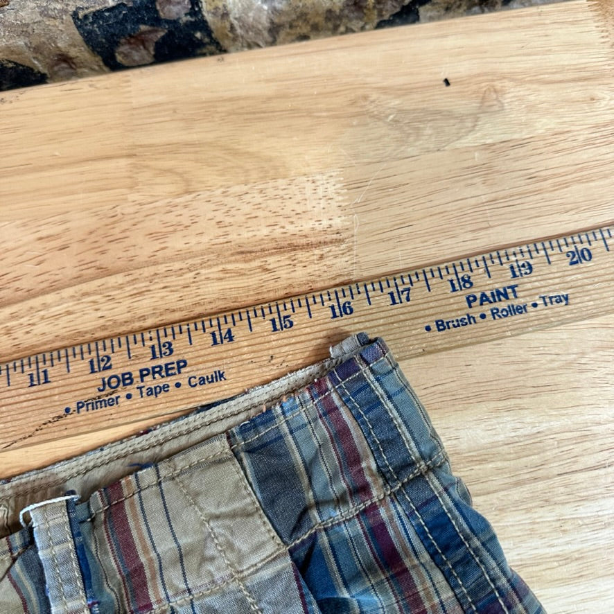 Abercrombie Plaid Cargo Shorts Mens 30