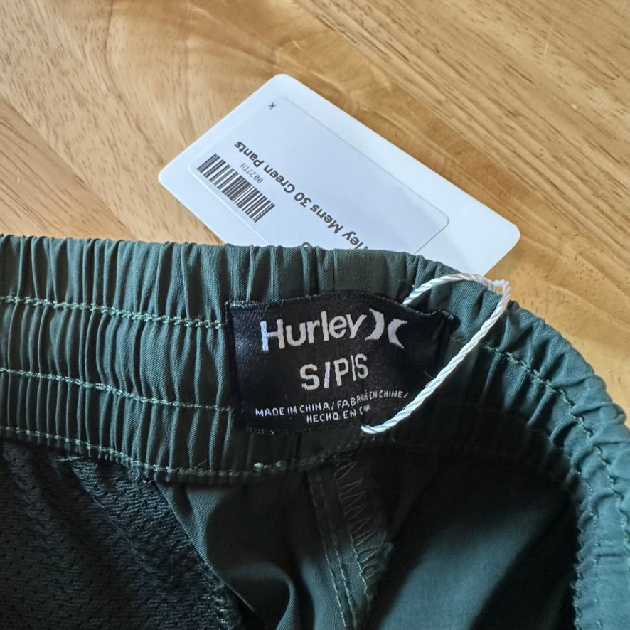Hurley Mens 30 Green Pants