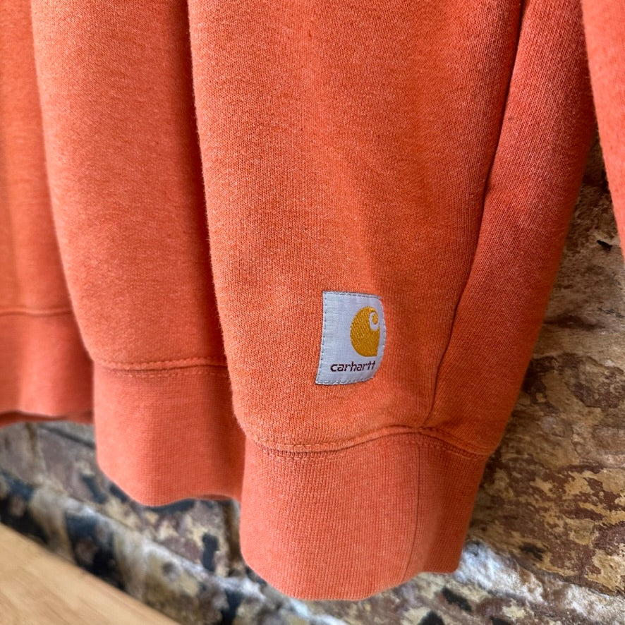 Carhartt Orange Sweatshirt Mens Medium