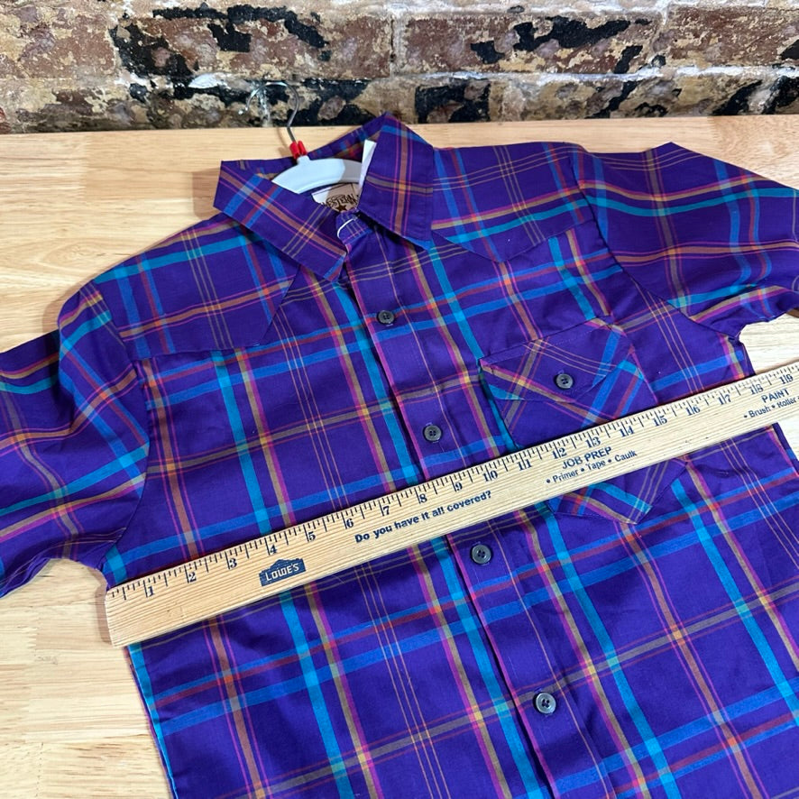 VTG Western Frontier Boys Large Western Shirt NEW