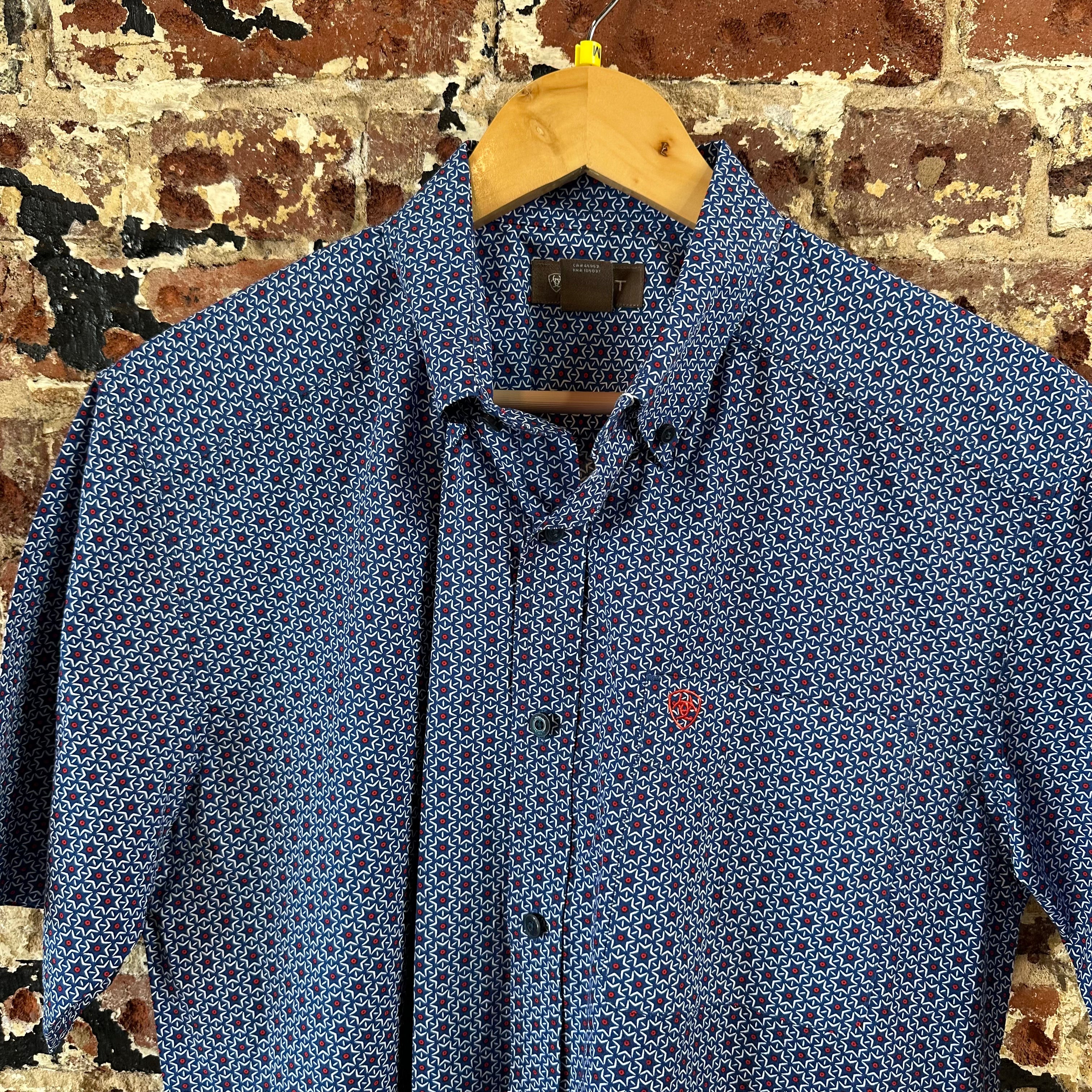 Ariat Button Up Shirt Mens Medium Western