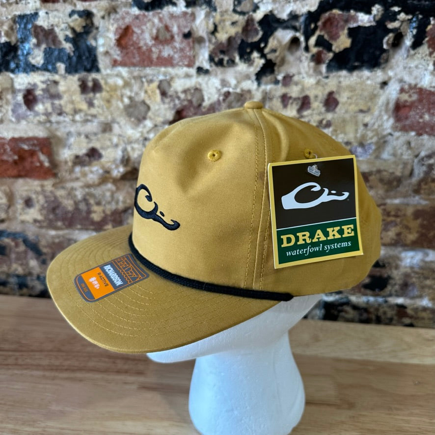 Drake Waterfowl Logo Rope Hat Snap Back Hat Yellow New