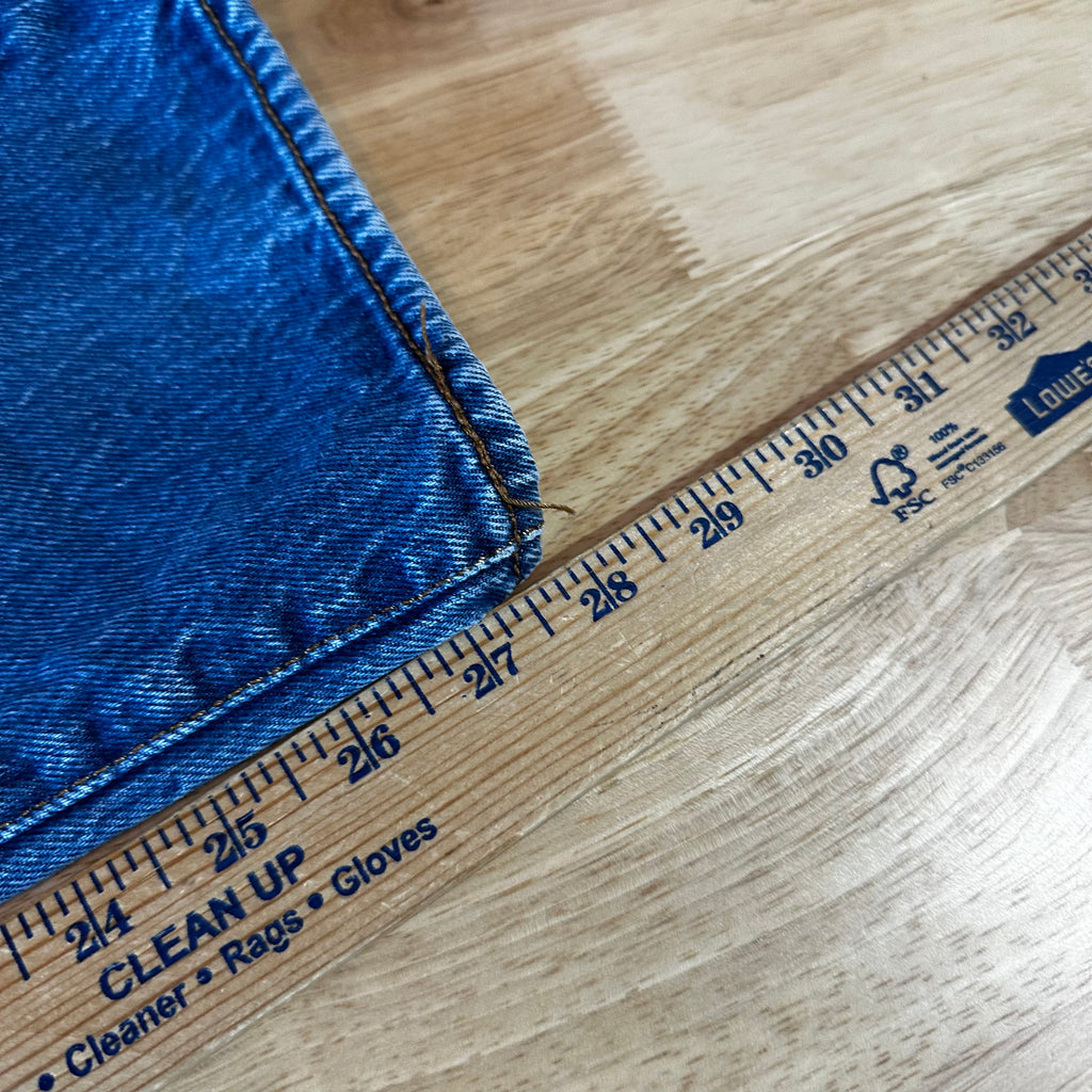 Levis 501 Jeans Mens 32x29 Straight Leg Button Fly Blue Denim