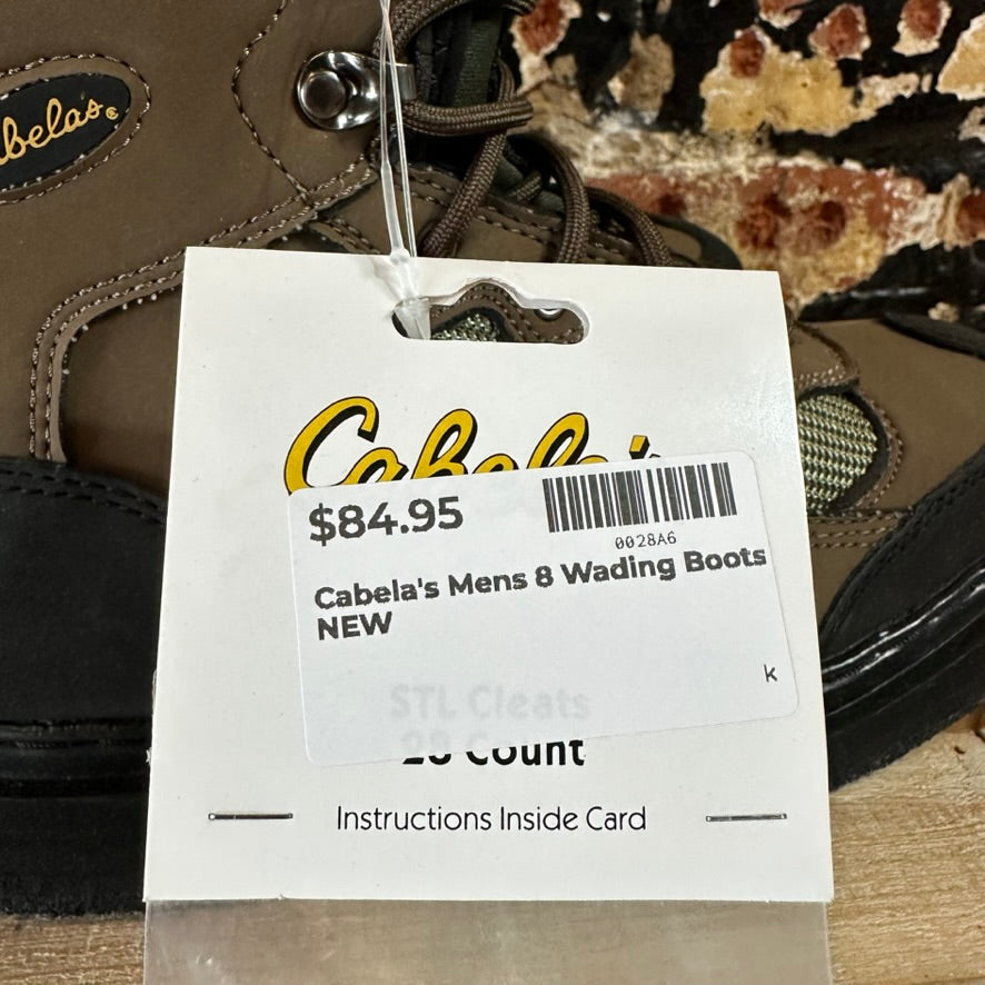 Cabela's Mens 8 Wader Boots NEW