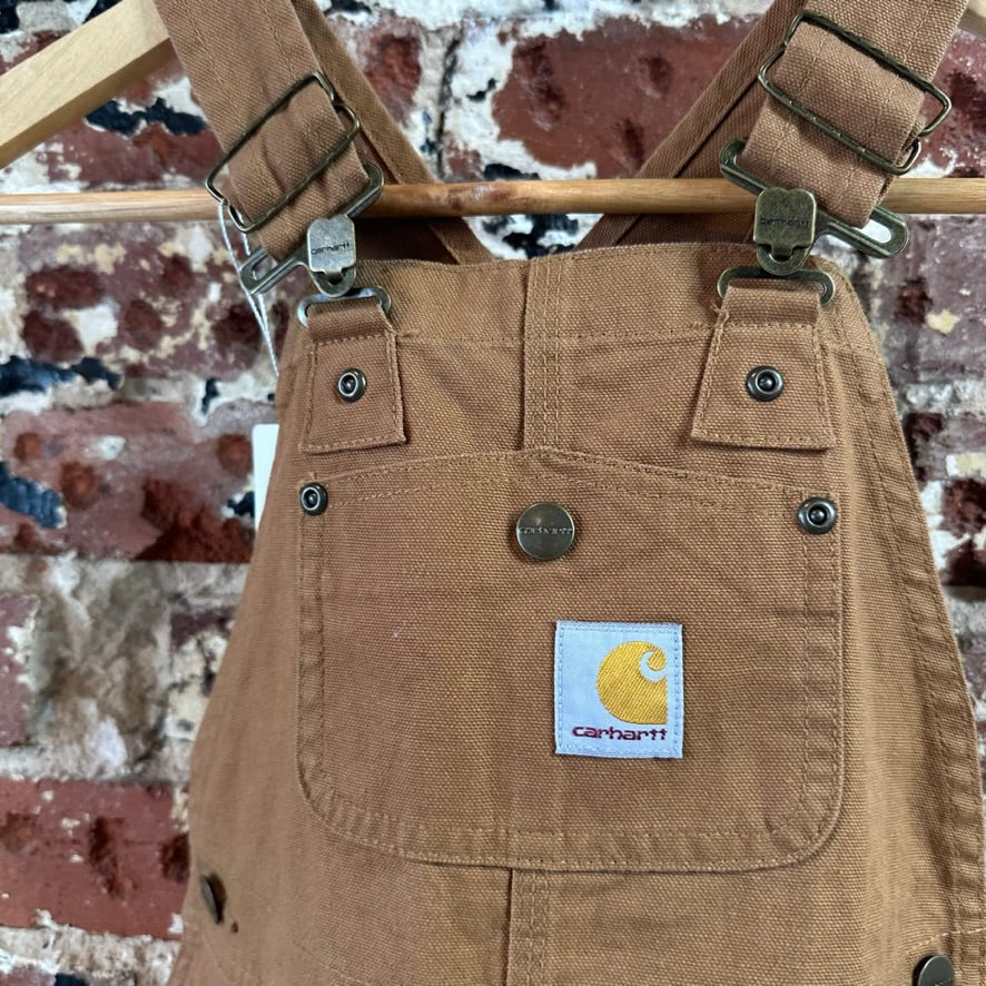 Carhartt Overalls Canvas Brown boys 5 Bibs