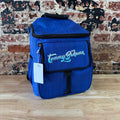 TOMMY BAHAMA Zip Cooler Bag Insulated Backpack Deep Freeze Blue