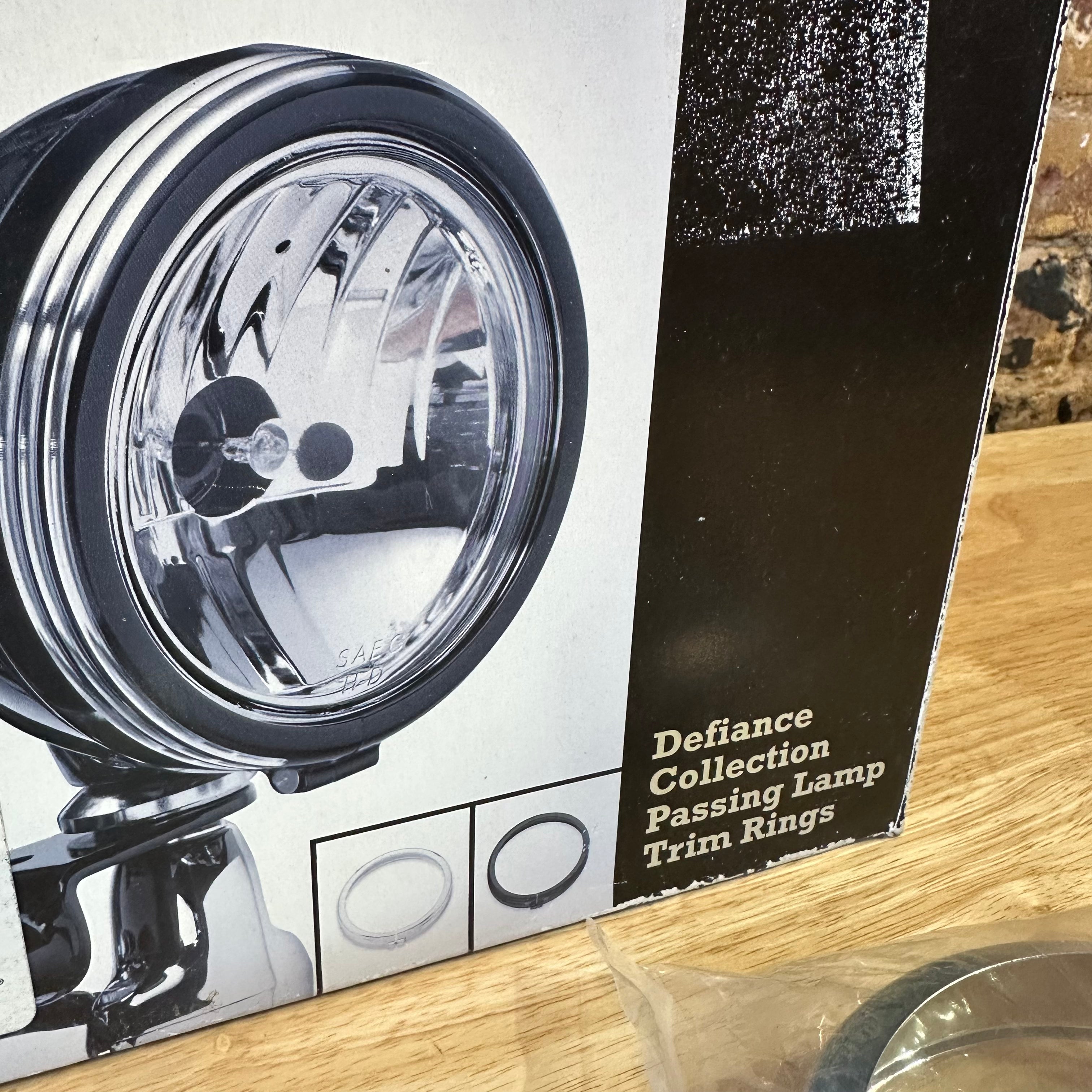 Harley-Davidson CHROME Pass Lamp Trim Rings Defiance Collect