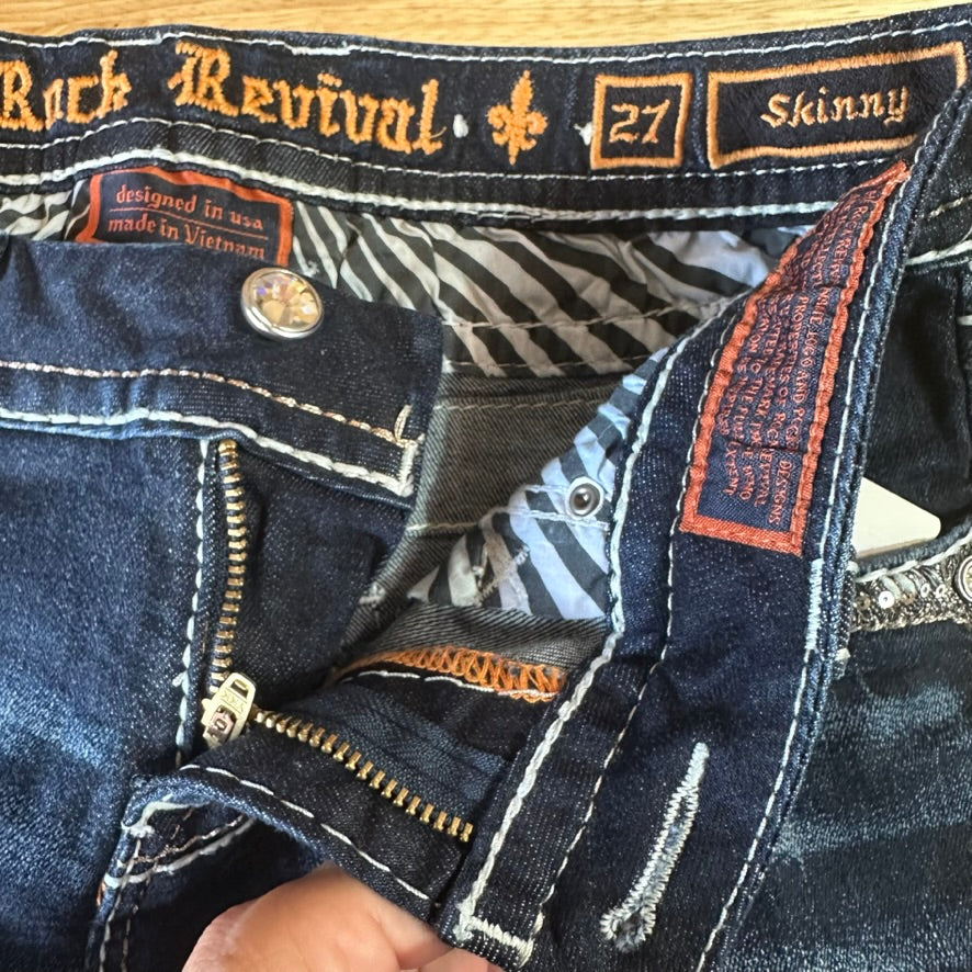 Rock Revival Skinny Jeans Womens 27