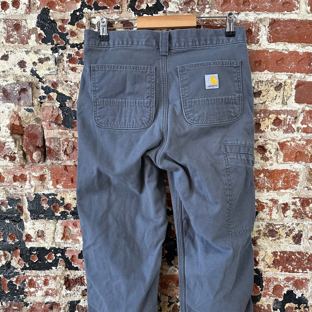 CARHARTT Men's fleece Lined Canvas Utility Pant 30x32 Gray