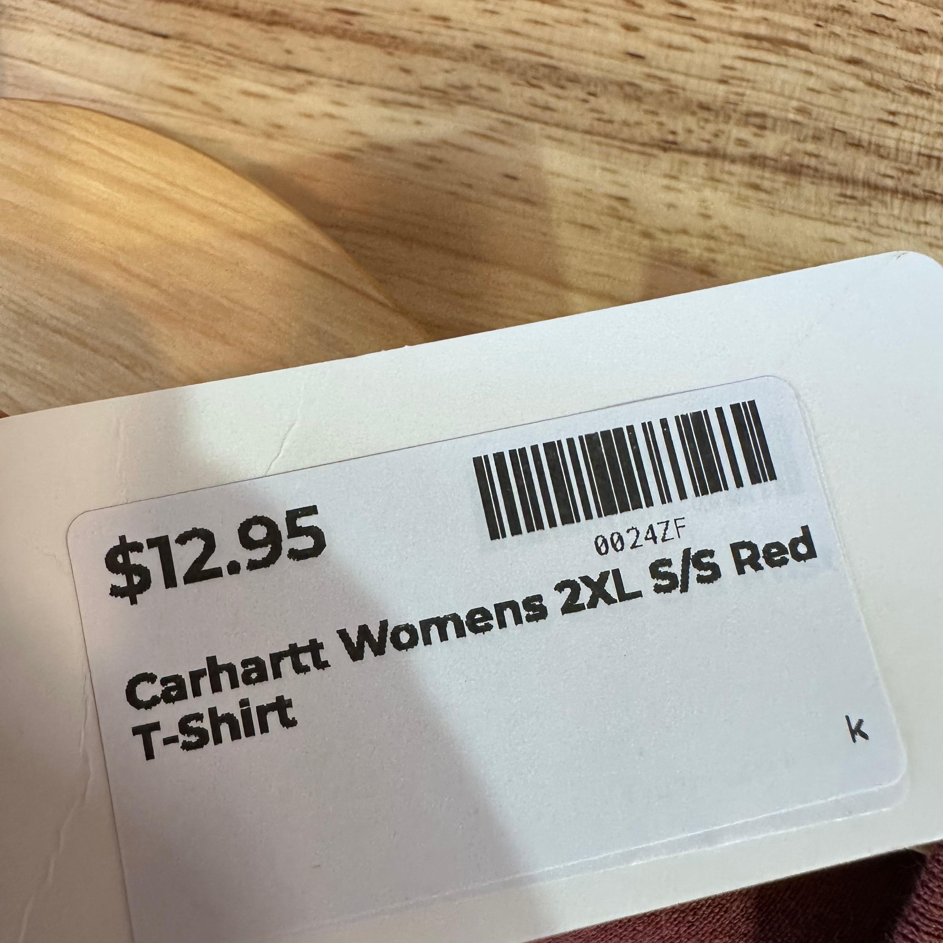 Carhartt T-Shirt Womens 2X (20W-22W) short sleeve Work casual Reddish original