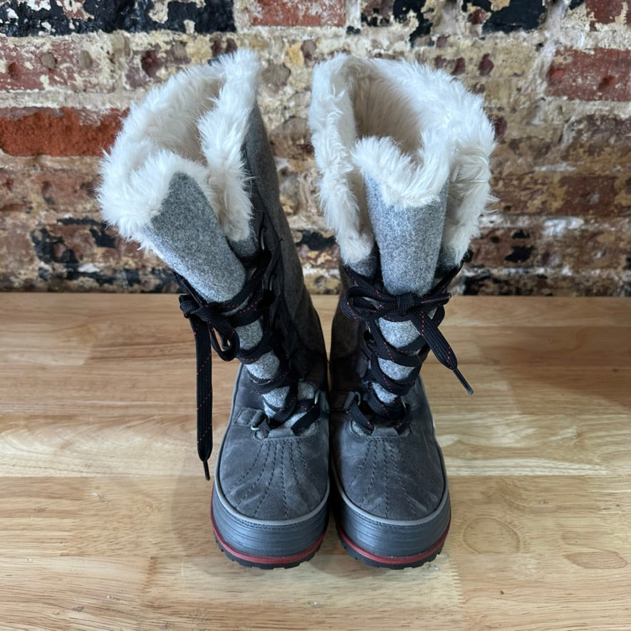 Sorel Tivoli High ll Snow Boots Woman's&nbsp; 7.5 Suede Felt Winter Boot Grey