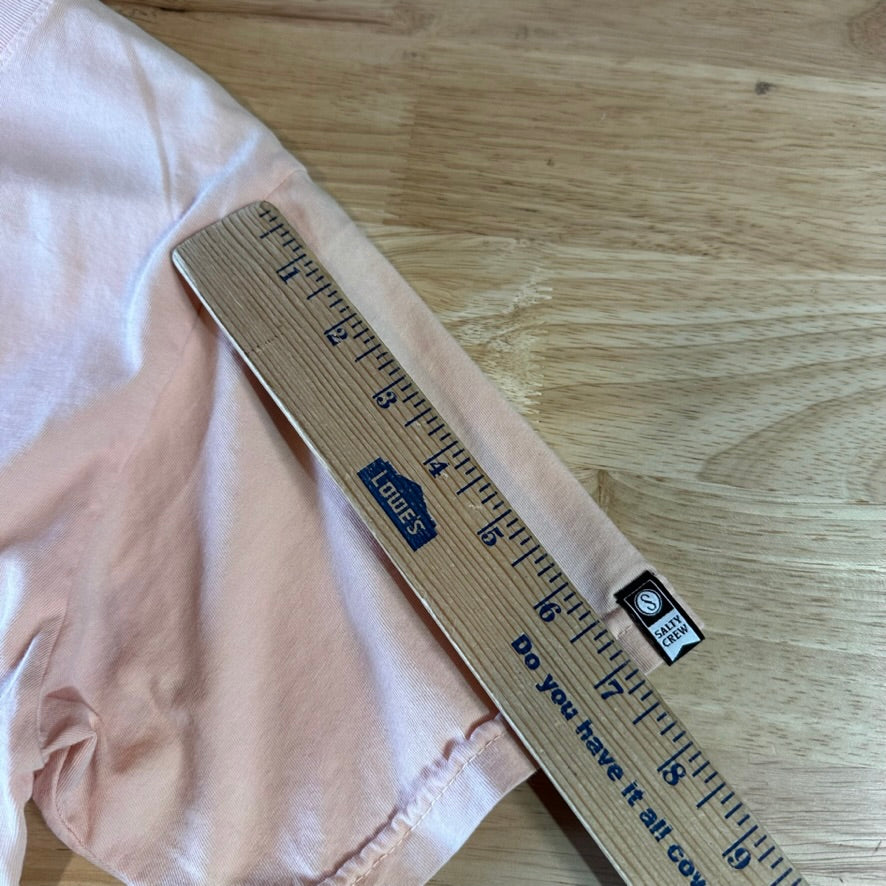 Salty Crew Crew Neck T-Shirt Womens Medium Stay Classy Short Sleeve Pink Beach