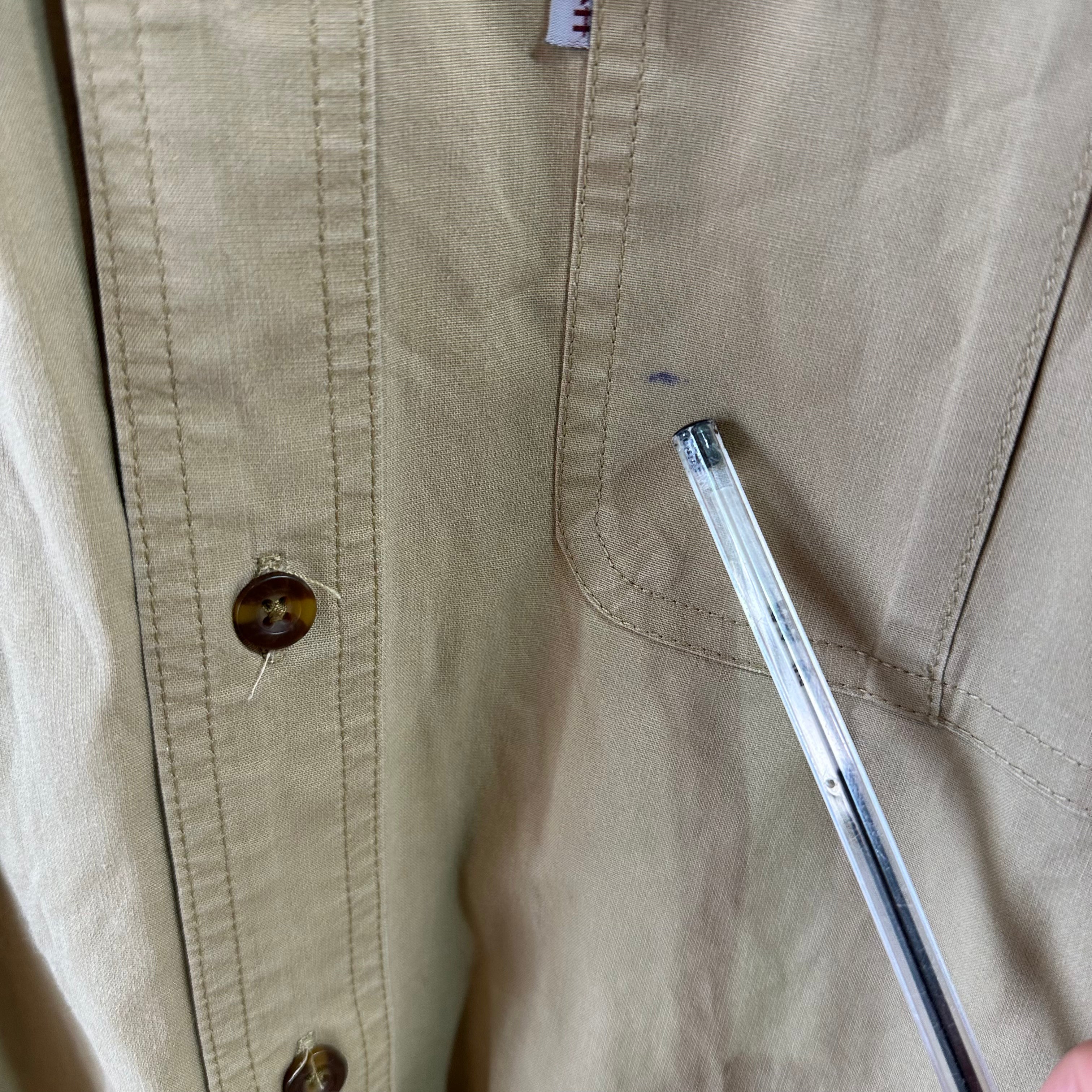 Carhartt Men's Large Tan Button Shirt