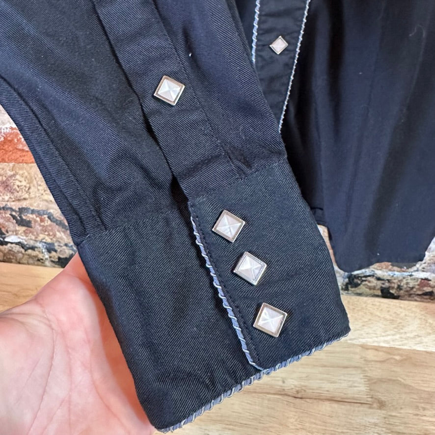 VTG Panhandle Men's Medium Black Western Shirt